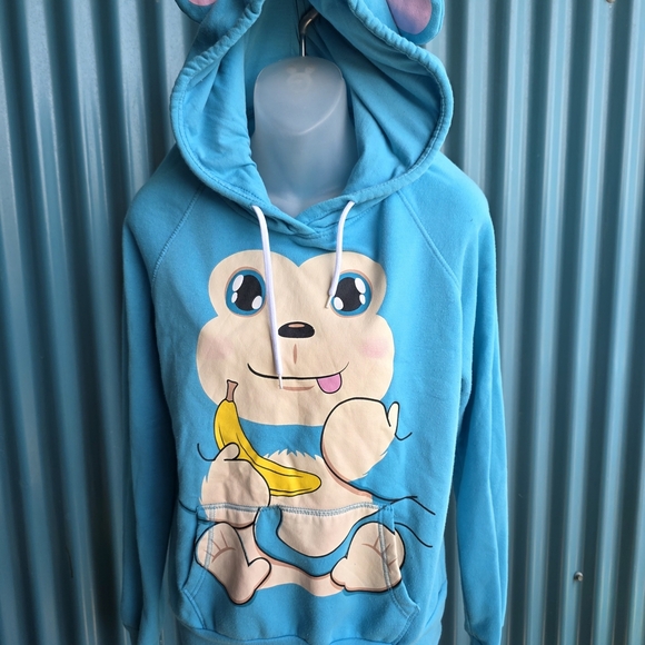 SWS Blue Cartoon Hoodie XL - Picture 7 of 12